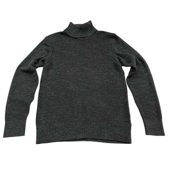 All Saints Sweater Mens Large Gray Knit Turtleneck Cotton Casual Work Office - Picture 1 of 12